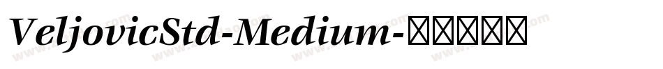 VeljovicStd-Medium字体转换