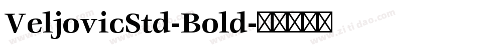 VeljovicStd-Bold字体转换