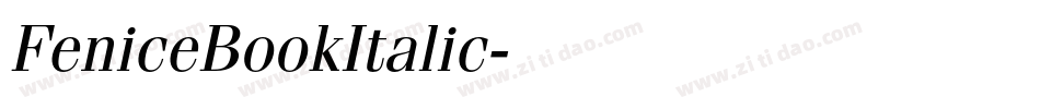 FeniceBookItalic字体转换