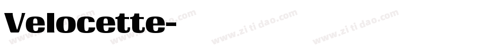 Velocette字体转换
