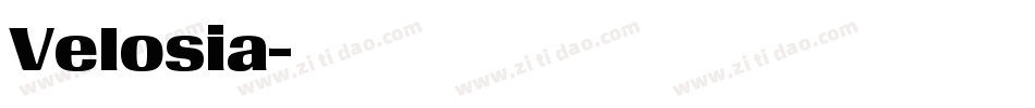Velosia字体转换