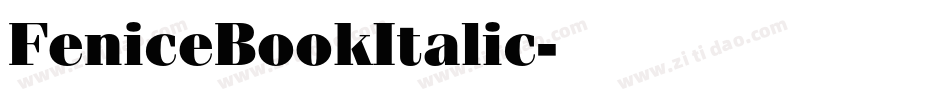 FeniceBookItalic字体转换