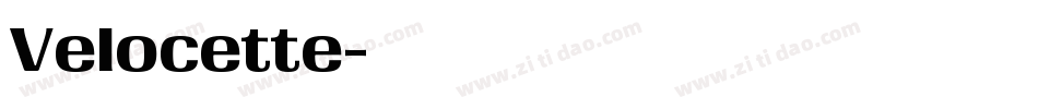 Velocette字体转换