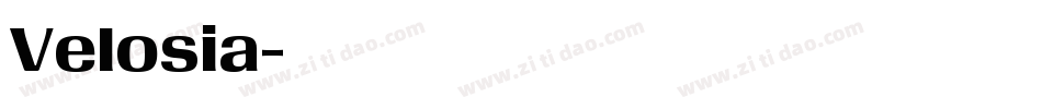 Velosia字体转换