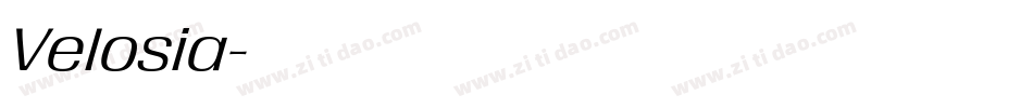 Velosia字体转换