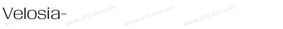 Velosia字体转换