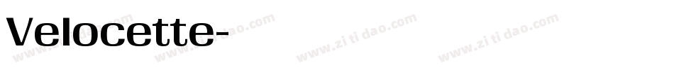 Velocette字体转换