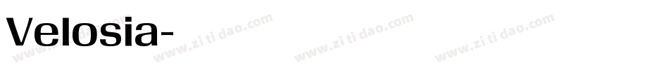Velosia字体转换
