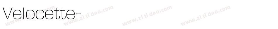 Velocette字体转换