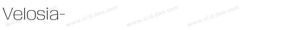 Velosia字体转换