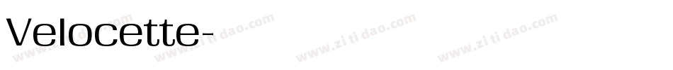 Velocette字体转换