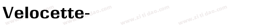 Velocette字体转换