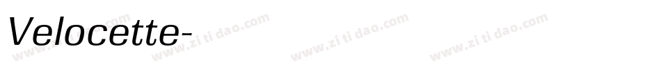 Velocette字体转换