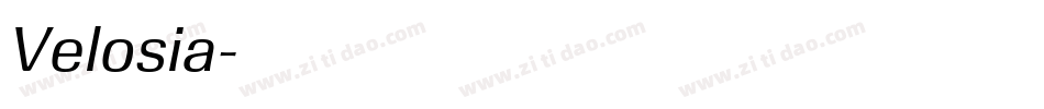 Velosia字体转换