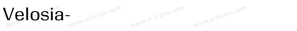 Velosia字体转换