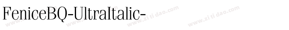 FeniceBQ-UltraItalic字体转换