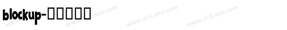 blockup字体转换