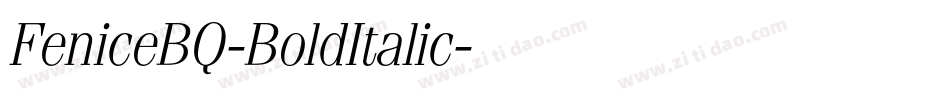 FeniceBQ-BoldItalic字体转换