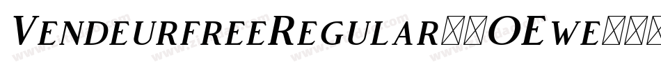 VendeurfreeRegular-2OEwe字体转换