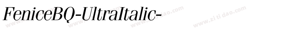 FeniceBQ-UltraItalic字体转换