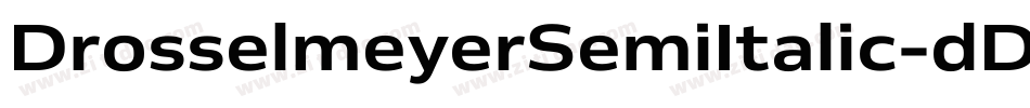 DrosselmeyerSemiItalic-dDEx字体转换