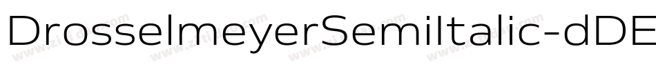 DrosselmeyerSemiItalic-dDEx字体转换