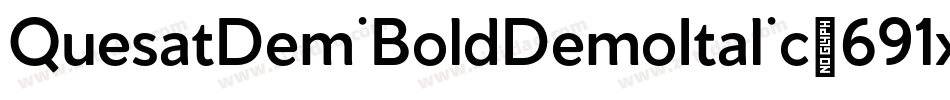 QuesatDemiBoldDemoItalic-691x字体转换
