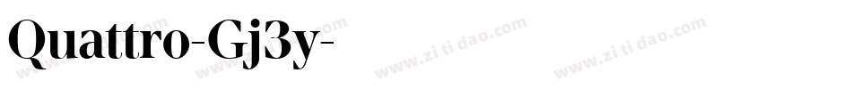 Quattro-Gj3y字体转换
