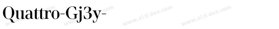 Quattro-Gj3y字体转换