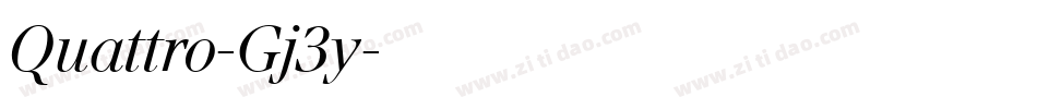 Quattro-Gj3y字体转换