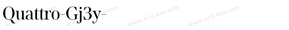 Quattro-Gj3y字体转换