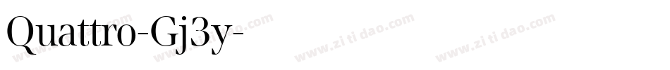 Quattro-Gj3y字体转换