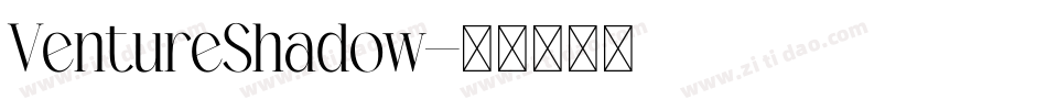 VentureShadow字体转换