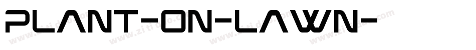 Plant-on-lawn字体转换