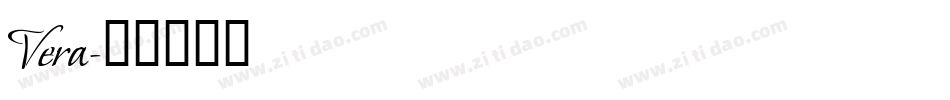 Vera字体转换