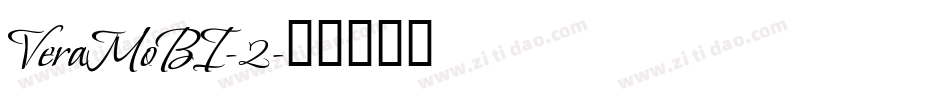 VeraMoBI-2字体转换
