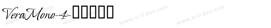 VeraMono-4字体转换