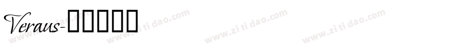 Veraus字体转换