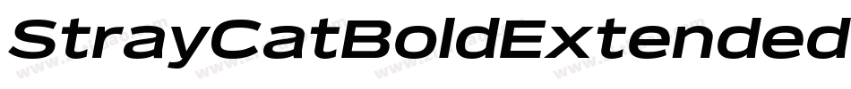StrayCatBoldExtendedOblique-Oo9O字体转换