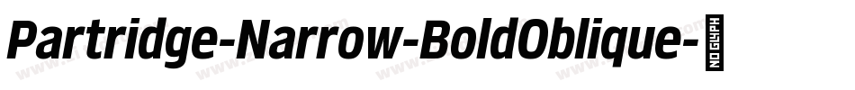 Partridge-Narrow-BoldOblique字体转换