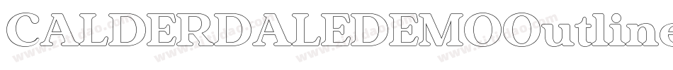 CALDERDALEDEMOOutline字体转换 CALDERDALEDEMOOutline字体转换