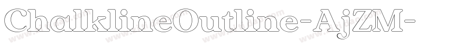 ChalklineOutline-AjZM字体转换