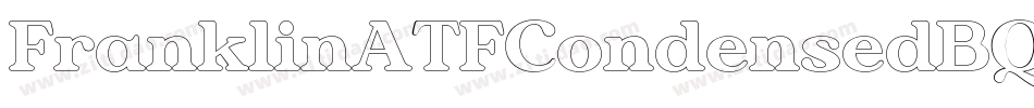 FranklinATFCondensedBQ-Outline字体转换
