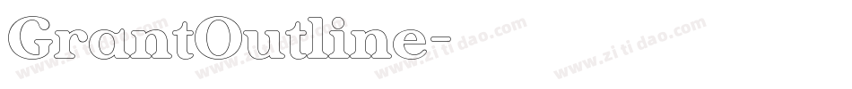 GrantOutline字体转换
