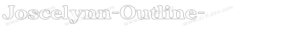 Joscelynn-Outline字体转换
