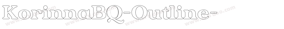 KorinnaBQ-Outline字体转换