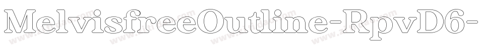 MelvisfreeOutline-RpvD6字体转换