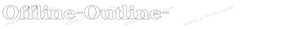 Offline-Outline字体转换