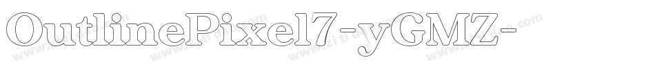 OutlinePixel7-yGMZ字体转换