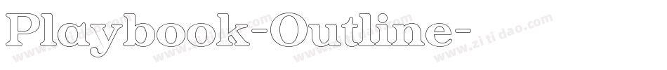 Playbook-Outline字体转换
